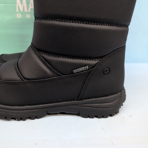 Magellan Outdoors Adults Snow II Waterproof Unisex Boots Size M6 W7 Black 167783 main image 7